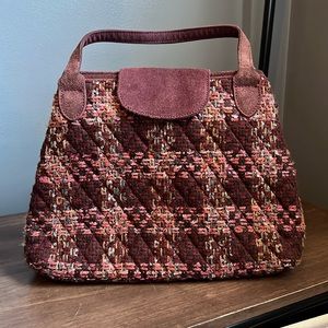 Vera Bradley Plaid Tweed Satchel